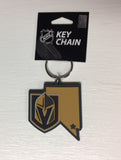 Vegas Golden Knights Keychain NHL State Outline NEW!! Free Shipping!!