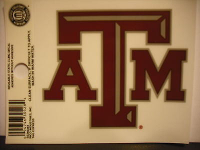 Texas A&M Aggies Static Cling Sticker NEW!! Window or Car! NCAA