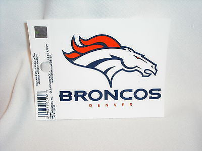Denver Broncos Static Cling Sticker NEW!! Window or Car! NFL Peyton Manning