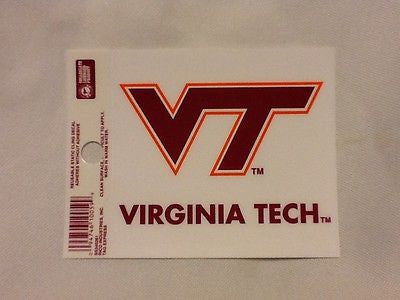 Virginia Tech Hokies Static Cling Sticker NEW!! Window or Car!