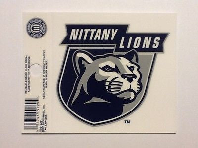 Penn State Nittany Lions Static Cling Sticker NEW!! Window or Car! NCAA