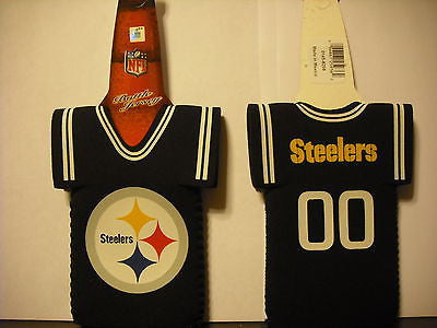 Pittsburgh Steelers NFL Neoprene Bottle Jersey Koozie Beer Holder Polamalu