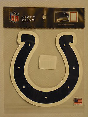 Indianapolis Colts Die Cut Static Cling Decal Sticker 5 X 5 NEW! Car Window