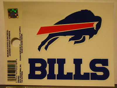 Buffalo Bills Static Cling Sticker NEW!! Window or Car! NFL Mario Williams
