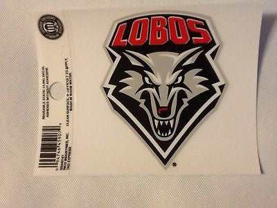 New Mexico Lobos Static Cling Sticker NEW!! Window or Car! NCAA The Pit