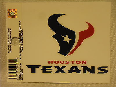 Houston Texans Logo Static Cling Sticker NEW!! Window or Car! Arian Foster