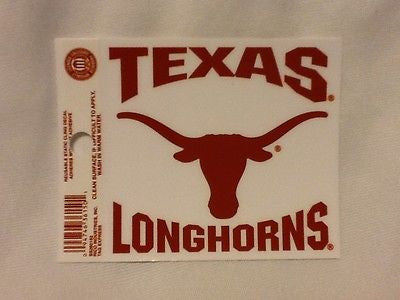 Texas Longhorns Static Cling Sticker NEW!! Window or Car! NCAA