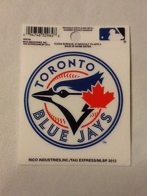 Toronto Blue Jays Static Cling Sticker Decal NEW!! Window or Car!