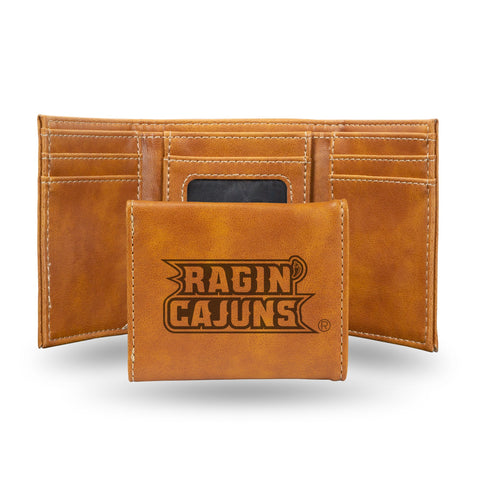 Louisiana Ragin Cajuns Leather Trifold Wallet NEW! NCAA