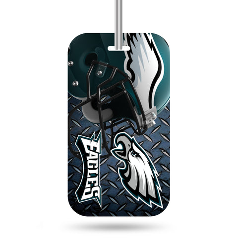 Philadelphia Eagles Logo Luggage Tag Crystal View NEW!! Free Ship Suitcase ID
