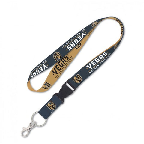 Vegas Golden Knights Lanyard 1x17 Inches Free Shipping! Detachable Buckle