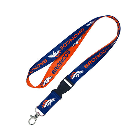 Denver Broncos Lanyard 1x17 Inches Free Shipping! Detachable Buckle