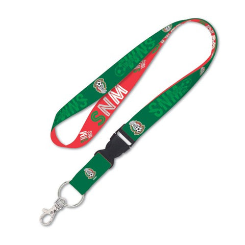 Mexico Soccer Lanyard 1x17 Inches Free Shipping! Detachable Buckle