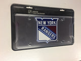 New York Rangers Laser Cut Mirror License Plate NEW!!