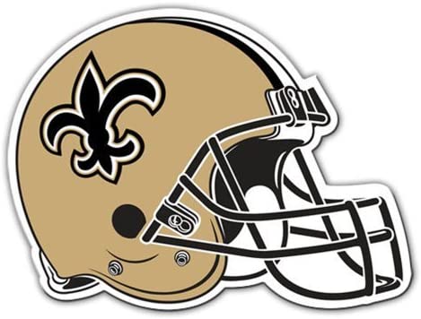 New Orleans Saints Helmet Die Cut Magnet 12 Inches NEW NFL Free Shipping!
