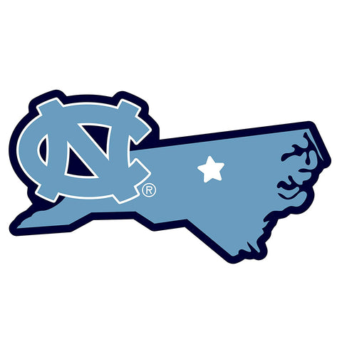 North Carolina Tar Heels Die Cut Magnet State Outline NEW NCAA Free Shipping!