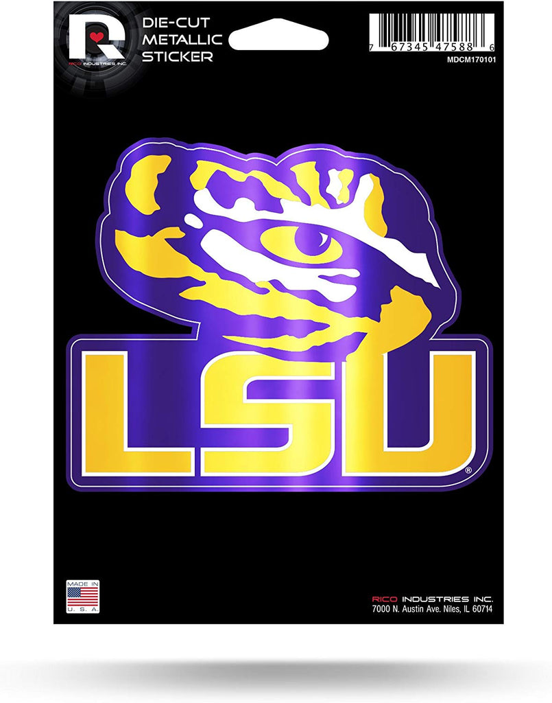 LSU Tigers Metallic Die Cut Decal NEW Window Car or Laptop! – Hub City ...