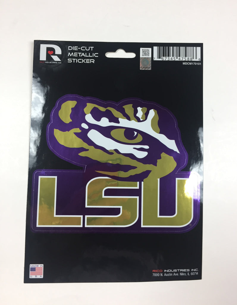 Lsu Address Labels LSU Tigers Metallic Die Cut Decal NEW Window Car or Laptop! – Hub City ...