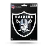 Oakland Raiders Metallic Die Cut Decal NEW Window Car or Laptop!