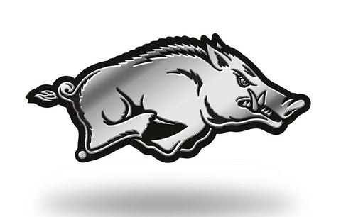Arkansas Razorbacks Logo 3D Chrome Auto Emblem NEW!! Truck or Car! Rico NCAA