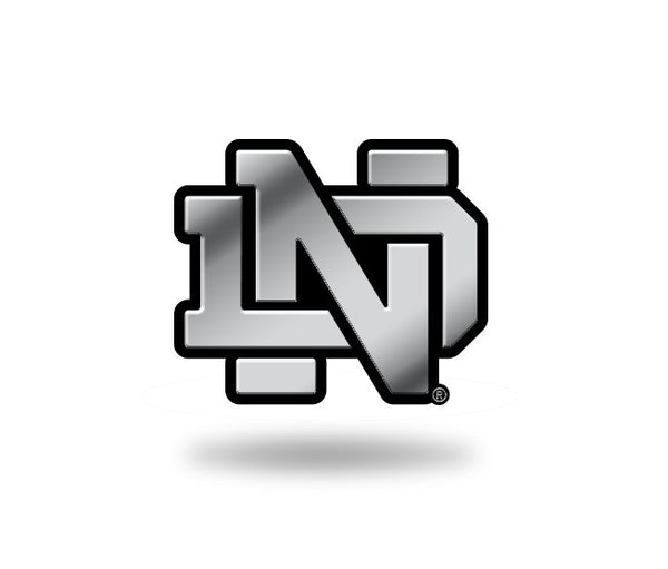 Notre Dame Fighting Irish Logo 3D Chrome Auto Emblem NEW