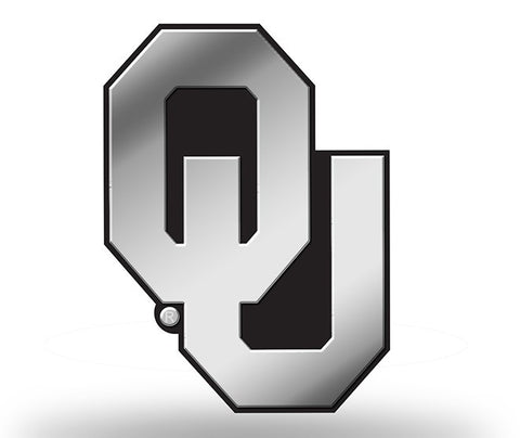 Oklahoma Sooners Logo 3D Chrome Auto Emblem NEW!! Truck or Car! Rico NCAA