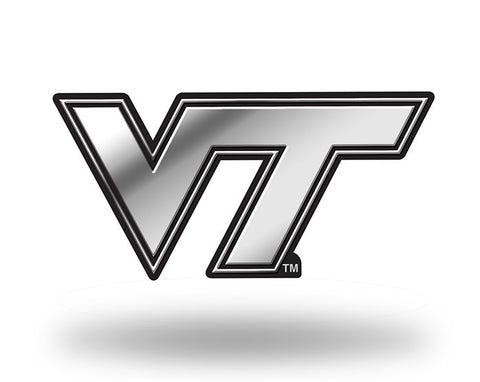 Virginia Tech Hokies Logo 3D Chrome Auto Emblem NEW!! Truck or Car! Rico NCAA