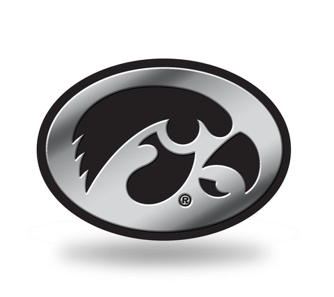 Iowa Hawkeyes Logo 3D Chrome Auto Emblem NEW!! Truck or Car! Rico NCAA
