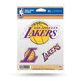 Los Angeles Lakers Set of 3 Decals Stickers Triple Spirit Die Cut