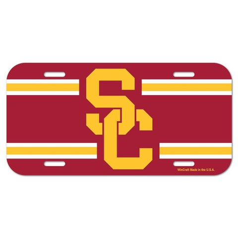 USC Trojans Logo Plastic License Plate NEW!! Free Shipping