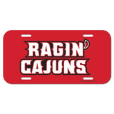 Louisiana Ragin Cajuns Logo Plastic License Plate NEW!! Free Shipping