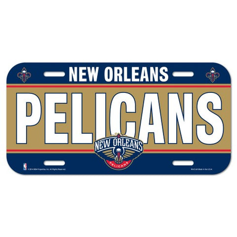 New Orleans Pelicans Logo Plastic License Plate NEW!! Free Shipping
