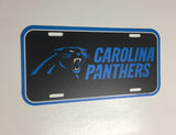 Carolina Panthers Logo Plastic License Plate NEW!! Free Ship 6x12 Inches