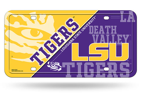LSU Tigers Logo Aluminum License Plate NEW!!
