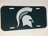 Michigan State Spartans Logo Plastic License Plate NEW!! Free Shipping