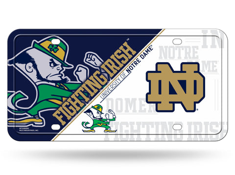 Notre Dame Fightin Irish Logo Aluminum License Plate NEW!!