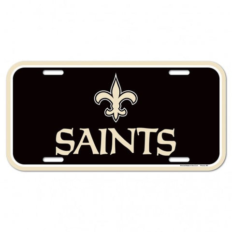 New Orleans Saints Logo Plastic License Plate NEW!! Free Shipping