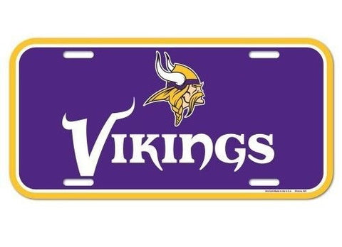 Minnesota Vikings Logo Plastic License Plate NEW!! Free Shipping