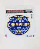 LSU Tigers 2019 National Champions 5" x 4" Multi Use Decal Die Cut Free Ship