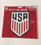 USA Soccer 3" x 4" Multi Use Die Cut Decal Window, Car or Laptop! USMNT