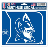 Duke Blue Devils 4" x 4" Multi Use Die Cut Decal Window, Car or Laptop!