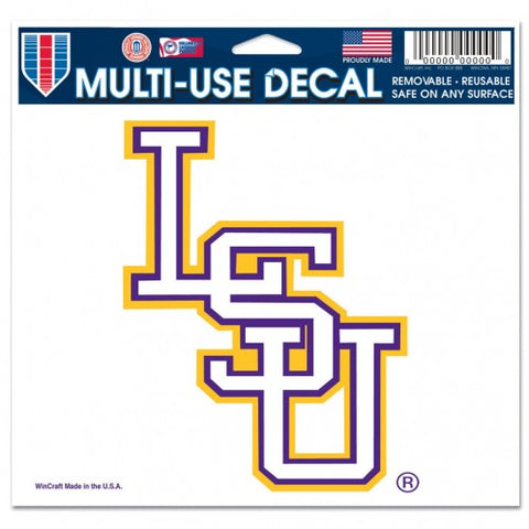 LSU Tigers Hat Logo 3" x 4" Multi Use Decal Window, Car or Laptop!