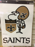 New Orleans Saints Set of 2 Decals Stickers Reusable Multi-Use