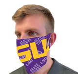 LSU Tigers "LSU" Purple Fan Mask One Size Fits Most NEW!