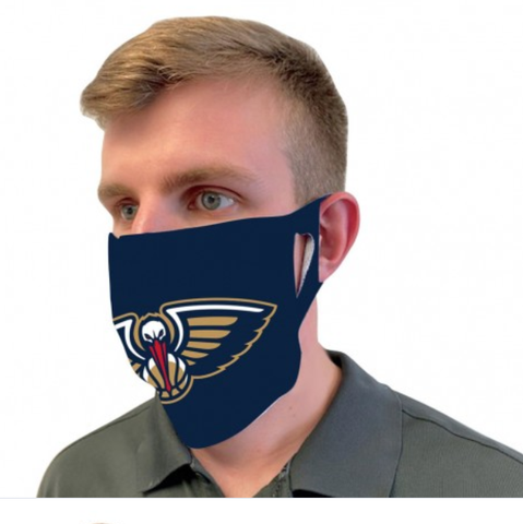 New Orleans Pelicans Logo Blue Fan Mask One Size Fits Most NEW!