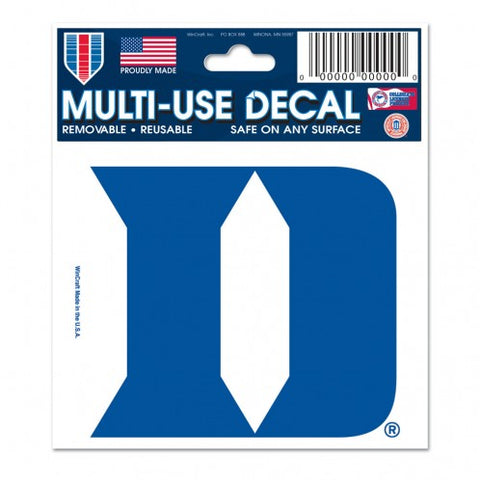 Duke Blue Devils 3" x 4" Multi Use Decal Window, Car or Laptop!