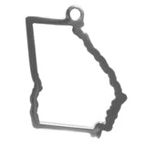 Georgia Bulldogs Logo State Outline Charm Necklace Free Shipping!