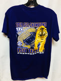 LSU Tigers 2019 SEC Champions Purple Shirt Sizes S-2XL Free Shipping Stadium