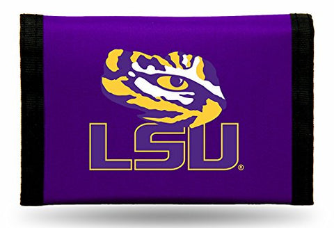LSU Tigers Nylon Trifold Wallet NEW! NCAA
