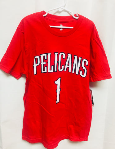 New Orleans Pelicans Zion Williamson #1 Toddler Red Shirt Sizes S-XL Free Shipping